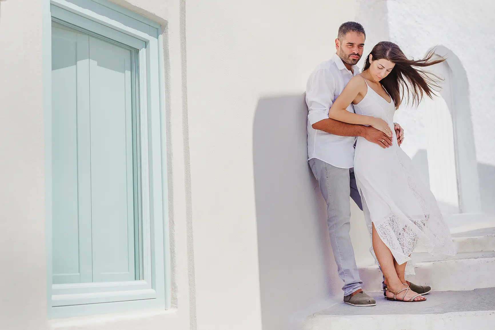 Traditional wedding, wedding and baptism in Santorini, Pyrgos of Santorini
